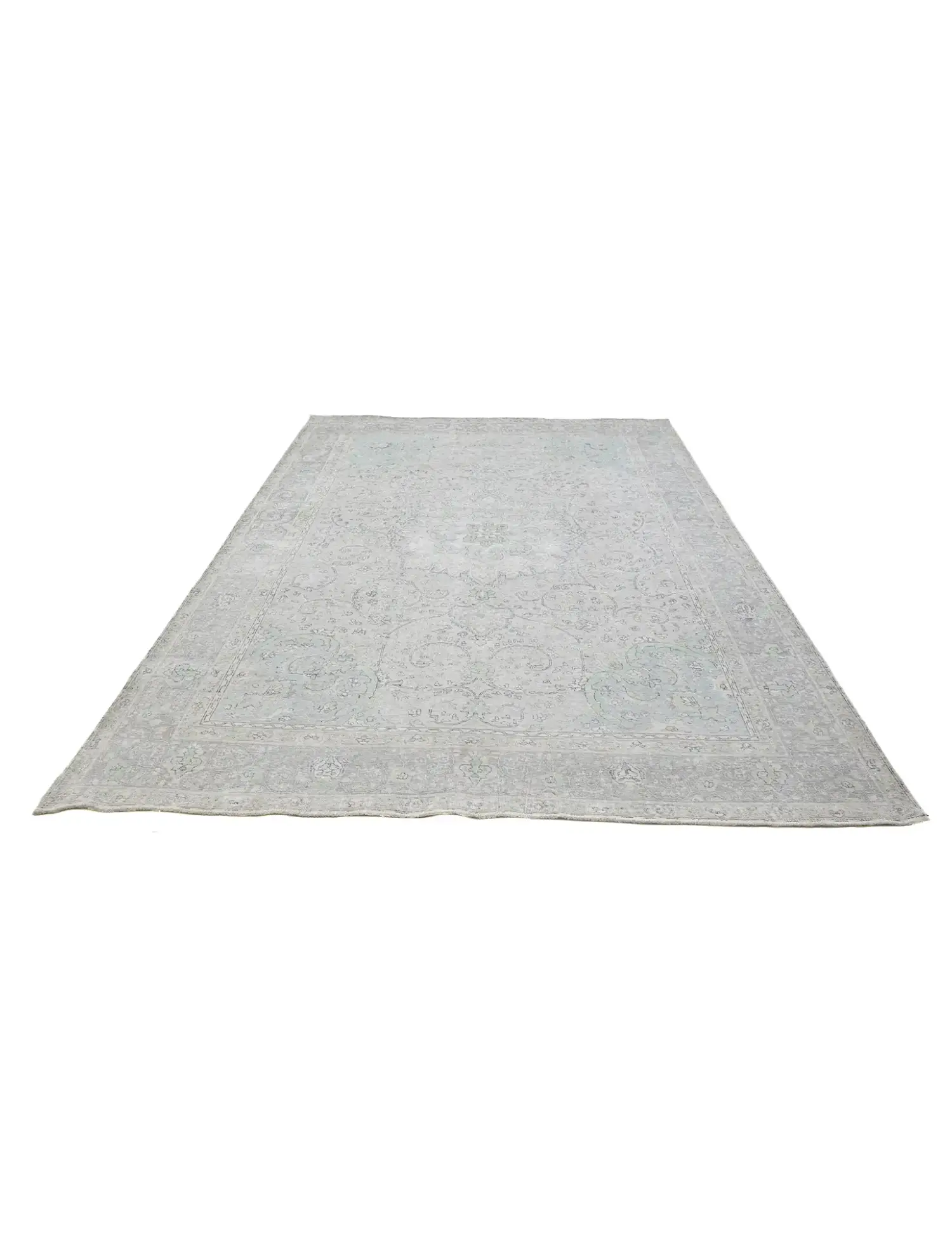 Blau Persien Persischer Vintage Teppich  330 x 244 cm - Einzigartiger handgefertigter Teppich
