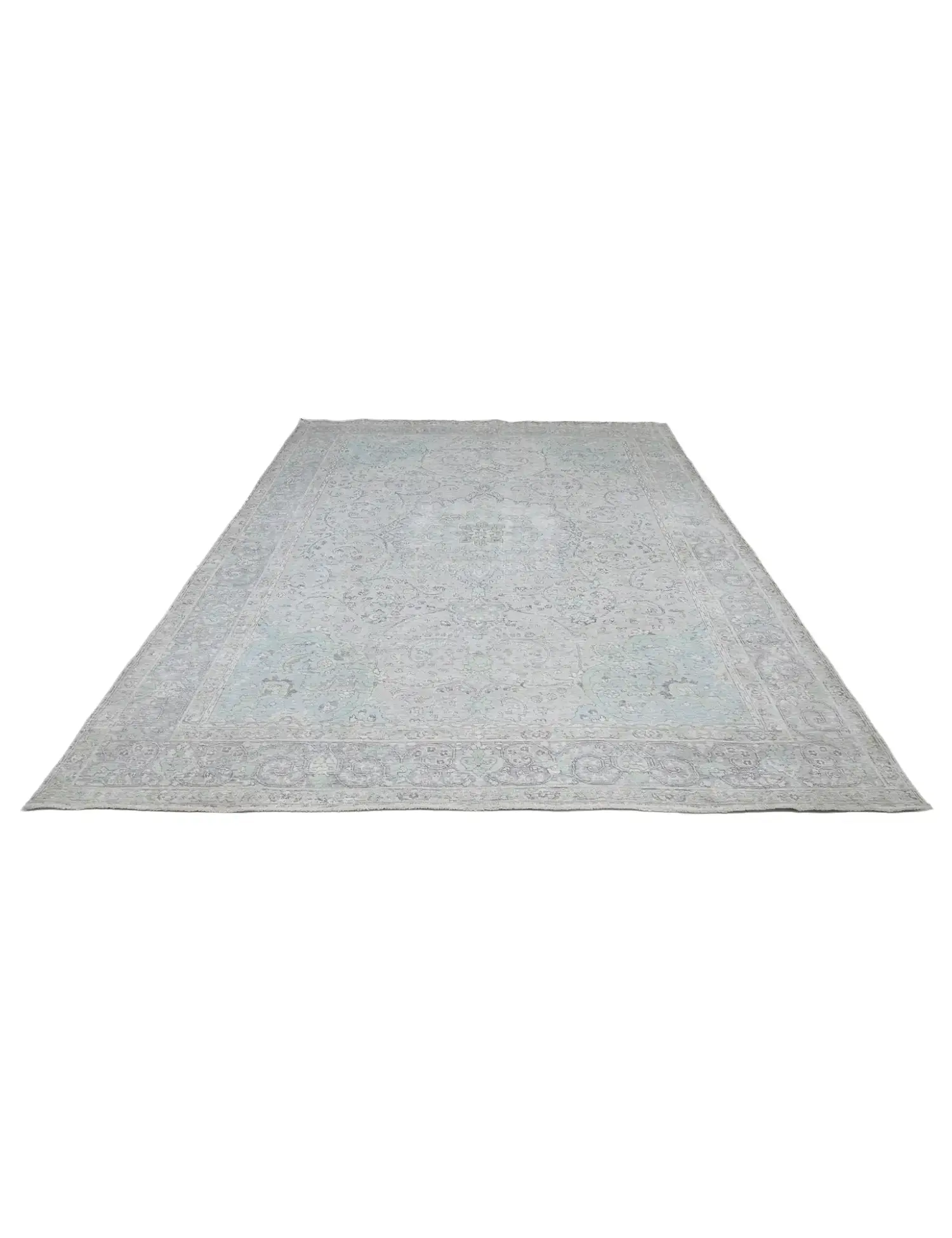 Blau Persien Persischer Vintage Teppich  330 x 244 cm - Einzigartiger handgefertigter Teppich