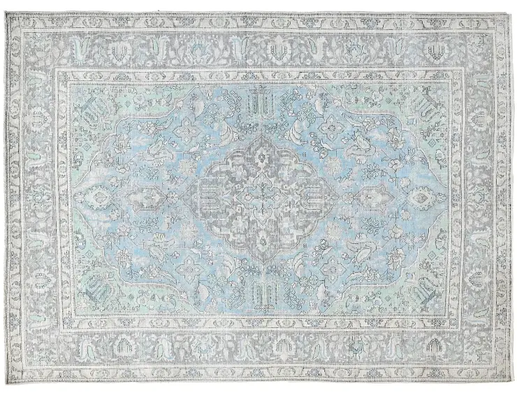 Blå persia Persisk vintage teppe  341 x 247 cm