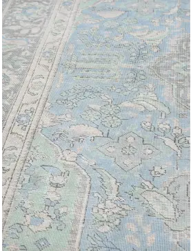 Blau Persien Persischer Vintage Teppich  341 x 247 cm