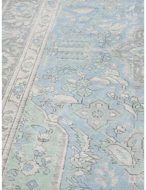 Blau Persien Persischer Vintage Teppich  341 x 247 cm