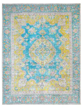 Azul Persia Alfombra persa vintage  322 x 250 cm