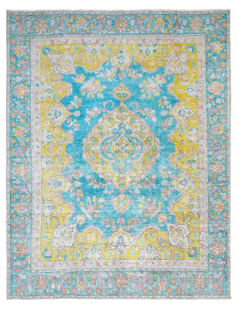 Blau Persien Persischer Vintage Teppich  322 x 250 cm