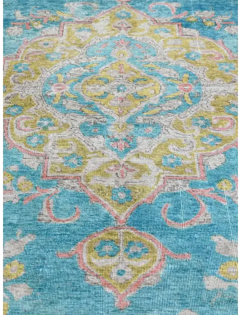 Blau Persien Persischer Vintage Teppich  322 x 250 cm