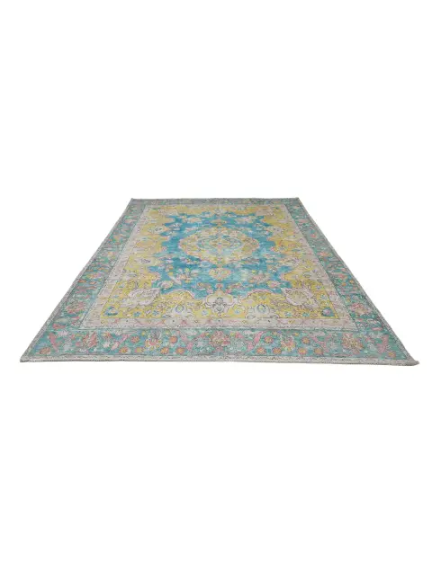 Blau Persien Persischer Vintage Teppich  322 x 250 cm