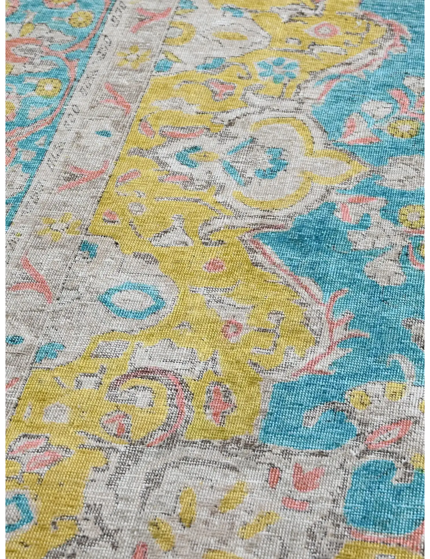 Blau Persien Persischer Vintage Teppich  322 x 250 cm - Einzigartiger handgefertigter Teppich