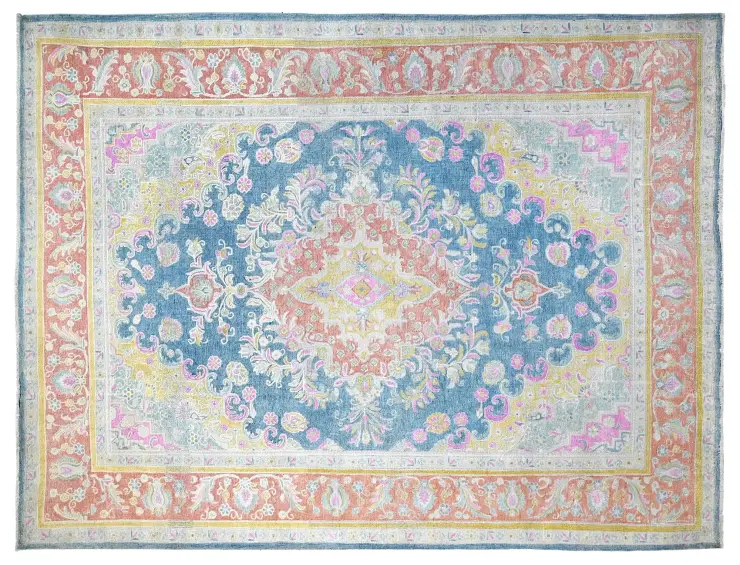 Blau Persien Persischer Vintage Teppich  400 x 307 cm