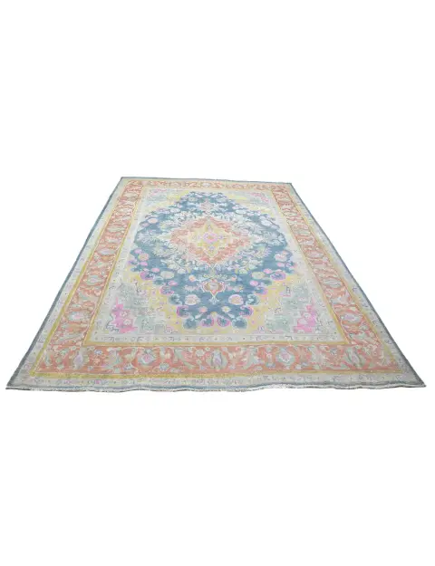 Blau Persien Persischer Vintage Teppich  400 x 307 cm