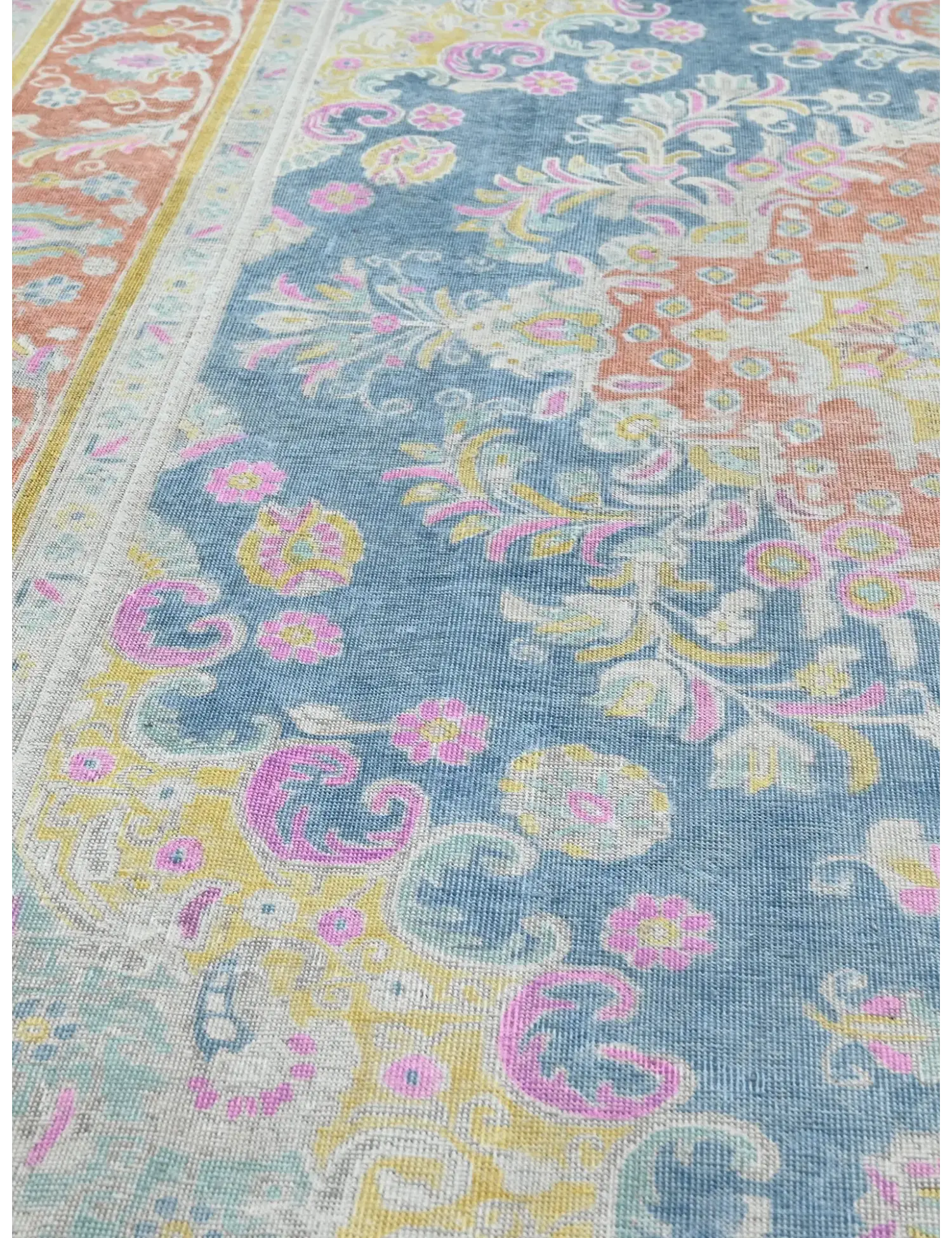 Blau Persien Persischer Vintage Teppich  400 x 307 cm - Einzigartiger handgefertigter Teppich