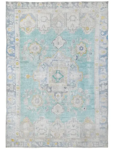 Blau Persien Persischer Vintage Teppich  256 x 180 cm
