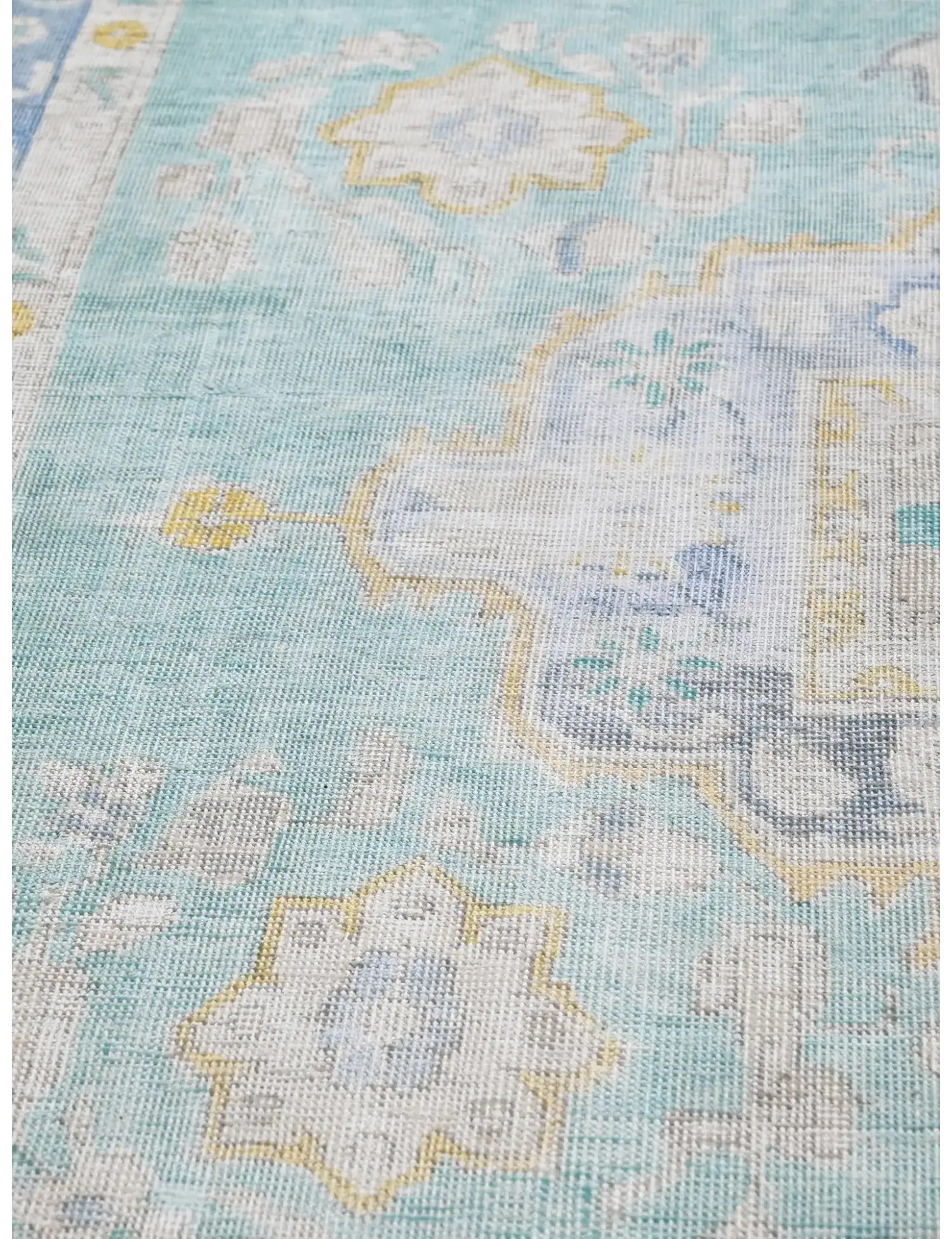 Blå Persien Persisk Vintagetæppe  256 x 180 cm - Unikt håndlavet tæppe