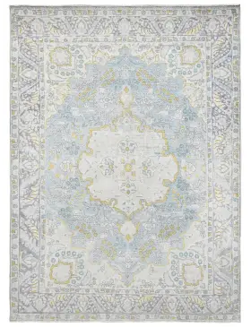 Blau Persien Persischer Vintage Teppich  274 x 194 cm