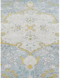 Blau Persien Persischer Vintage Teppich  274 x 194 cm