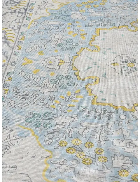 Blau Persien Persischer Vintage Teppich  274 x 194 cm