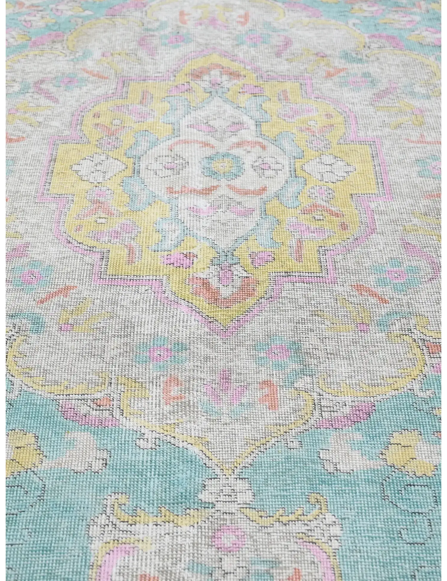 Grau Persien Persischer Vintage Teppich  385 x 290 cm - Einzigartiger handgefertigter Teppich