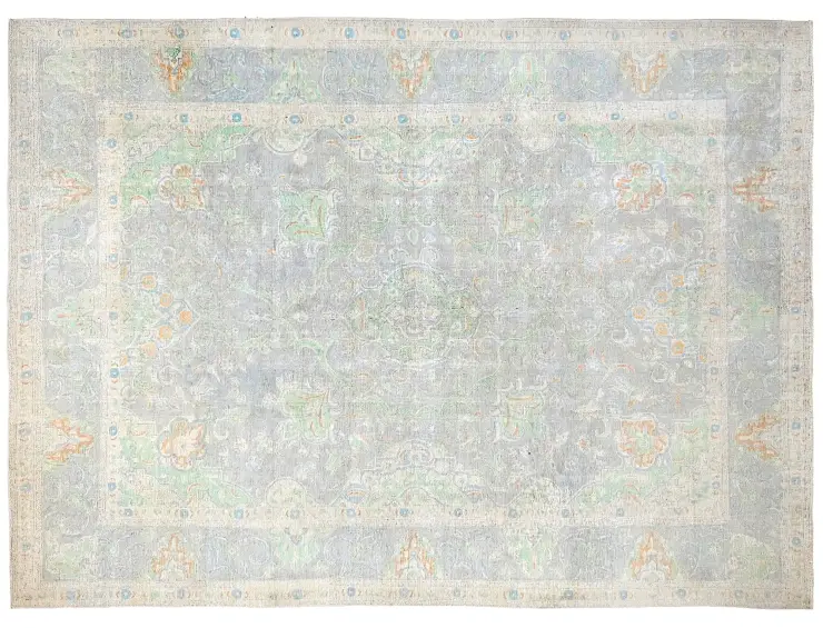 Grau Persien Persischer Vintage Teppich  340 x 249 cm