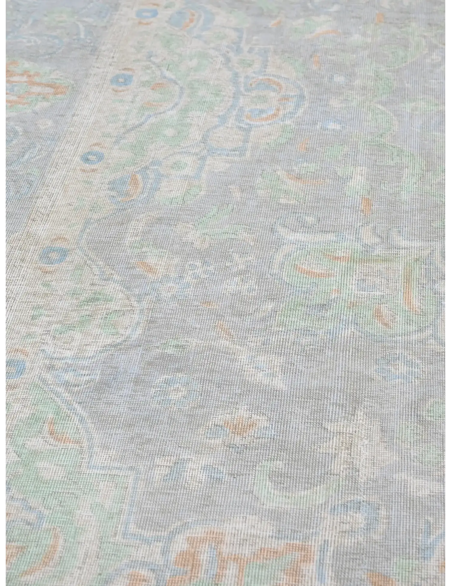 Grau Persien Persischer Vintage Teppich  340 x 249 cm - Einzigartiger handgefertigter Teppich