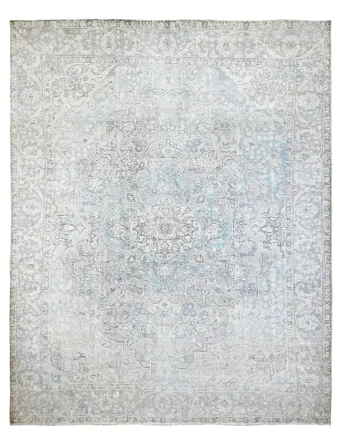 Blau Persien Persischer Vintage Teppich  365 x 294 cm