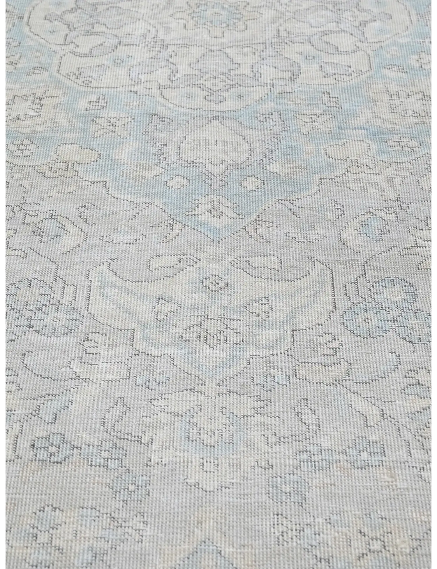 Blau Persien Persischer Vintage Teppich  365 x 294 cm - Einzigartiger handgefertigter Teppich