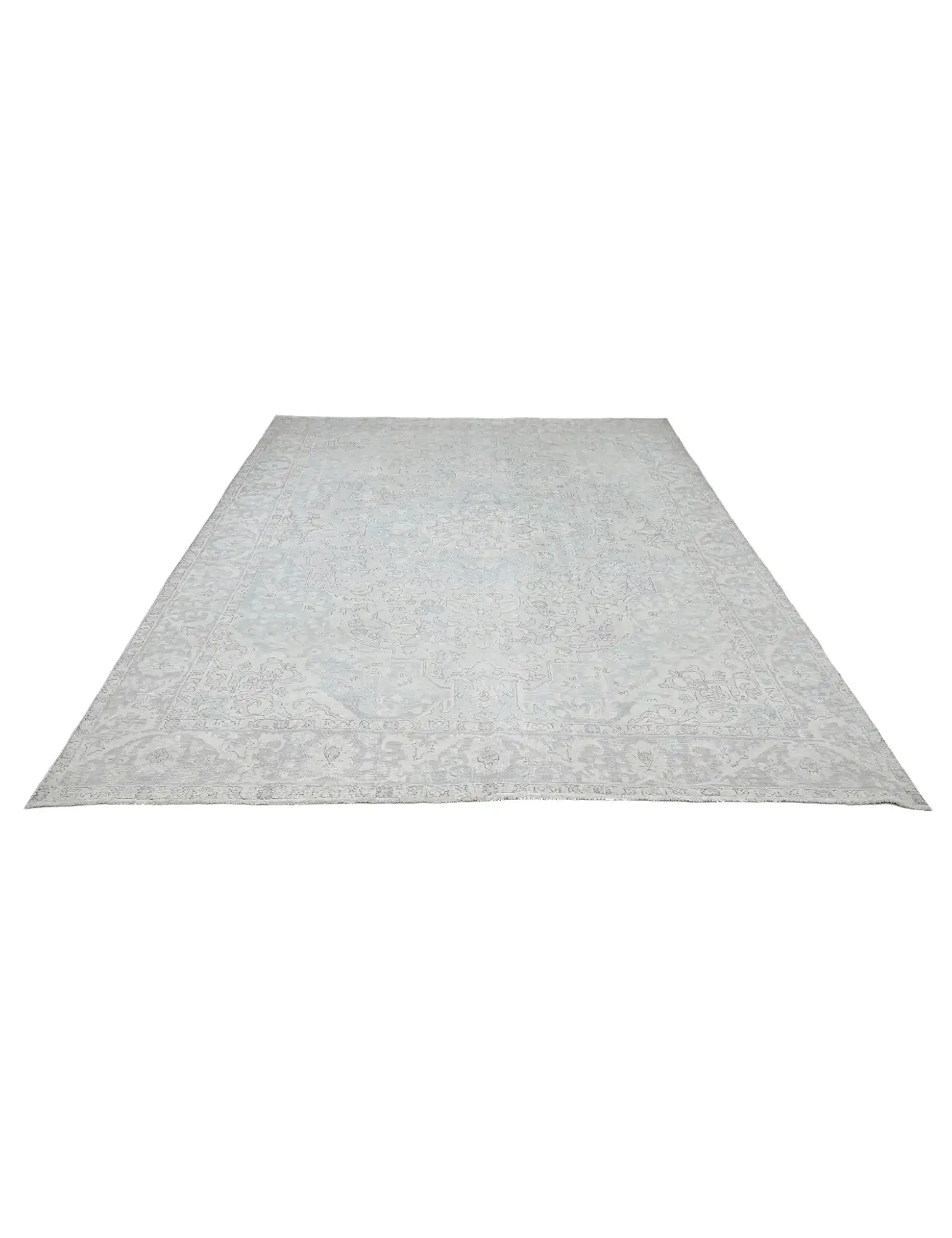 Blau Persien Persischer Vintage Teppich  365 x 294 cm - Einzigartiger handgefertigter Teppich
