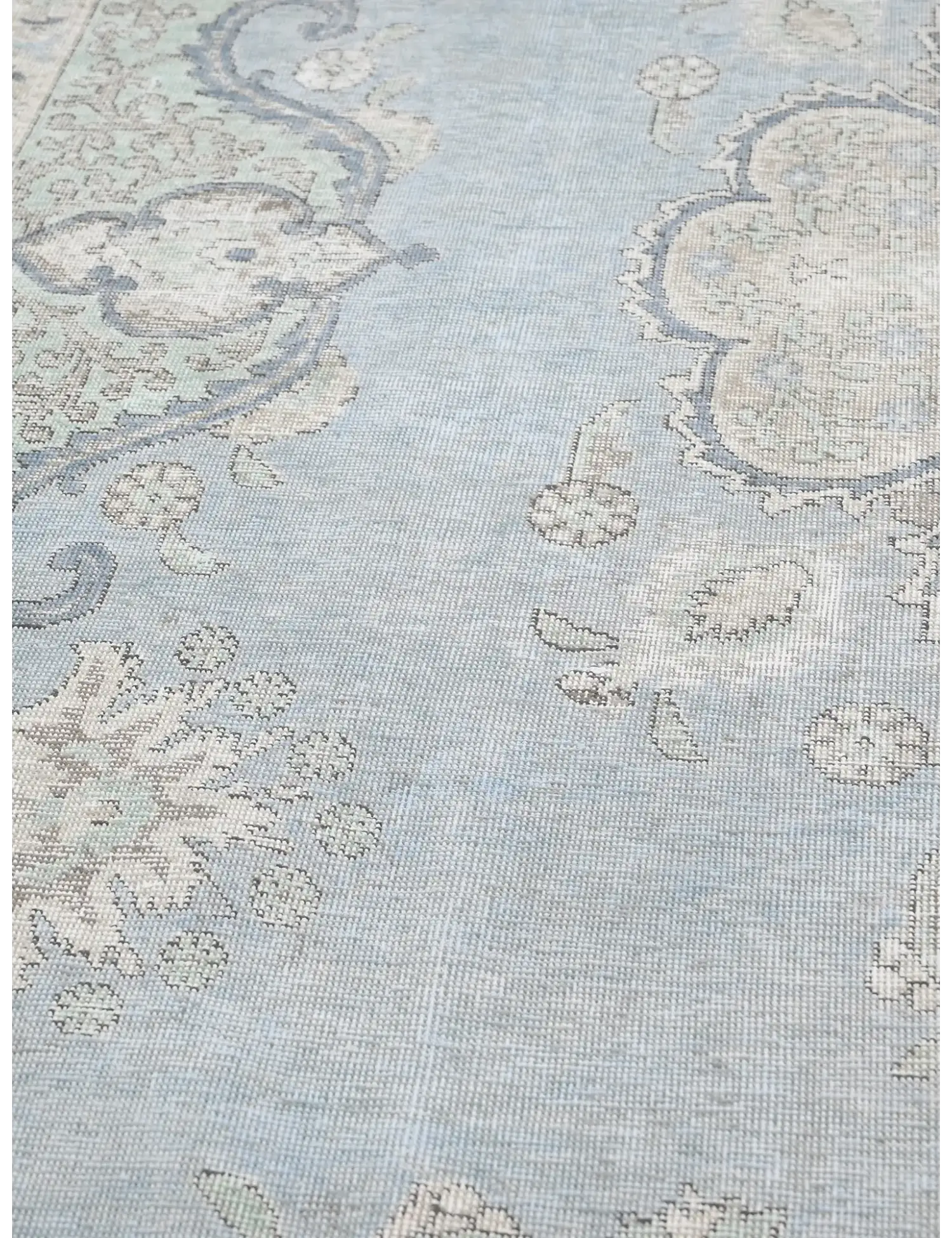 Blau Persien Persischer Vintage Teppich  326 x 223 cm - Einzigartiger handgefertigter Teppich
