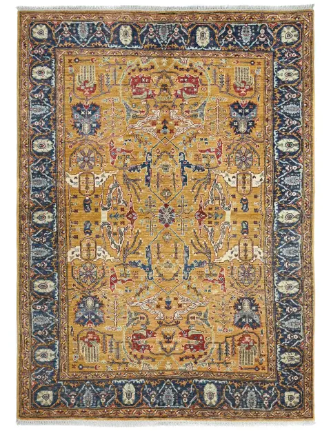Yellow  Afghanistan Ziegler Carpet  237 x 169 cm