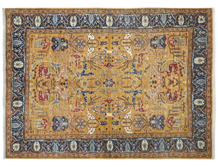 Yellow  Afghanistan Ziegler Carpet  237 x 169 cm