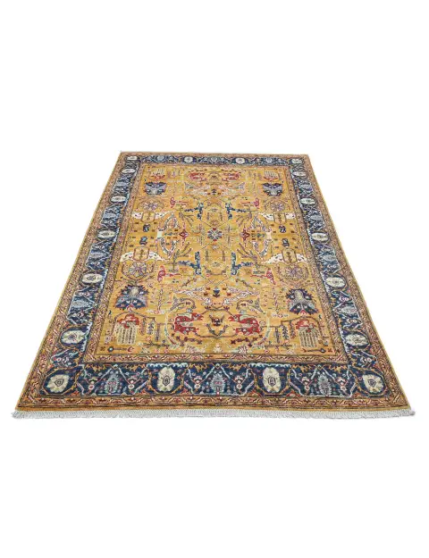 Yellow  Afghanistan Ziegler Carpet  237 x 169 cm