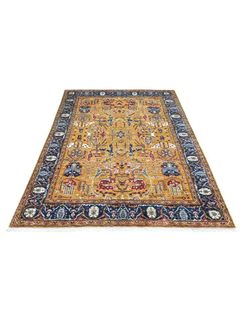 Yellow  Afghanistan Ziegler Carpet  237 x 169 cm
