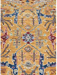 Yellow  Afghanistan Ziegler Carpet  237 x 169 cm