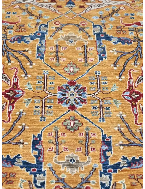Yellow  Afghanistan Ziegler Carpet  237 x 169 cm