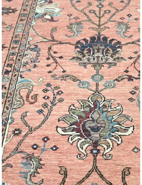 Rosa Afghanistan Ziegler Teppich  253 x 177 cm