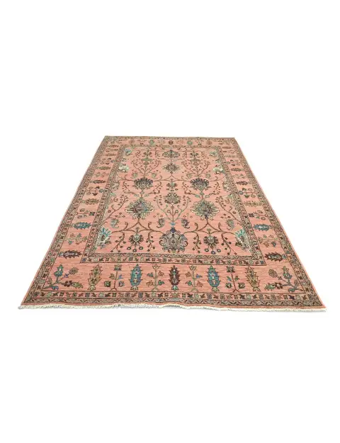 Rosa Afghanistan Ziegler Teppich  253 x 177 cm