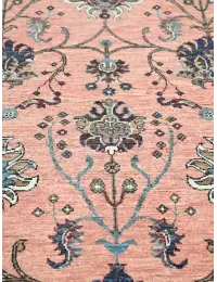 Rosa Afghanistan Ziegler Teppich  253 x 177 cm