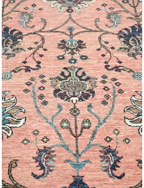 Rosa Afghanistan Ziegler Teppich  253 x 177 cm