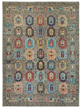 Grigio Afghanistan Tappeto Ziegler  374 x 276 cm