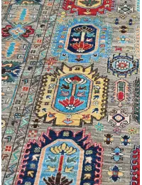 Grey Afghanistan Ziegler Carpet  374 x 276 cm