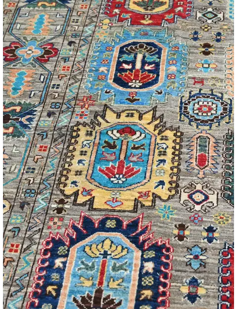 Grey Afghanistan Ziegler Carpet  374 x 276 cm
