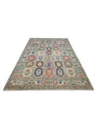 Grey Afghanistan Ziegler Carpet  374 x 276 cm