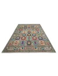 Grey Afghanistan Ziegler Carpet  374 x 276 cm