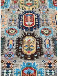 Grey Afghanistan Ziegler Carpet  374 x 276 cm