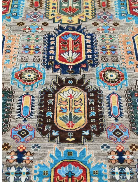 Grey Afghanistan Ziegler Carpet  374 x 276 cm