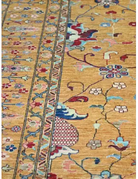 Gelb Afghanistan Ziegler Teppich  417 x 306 cm