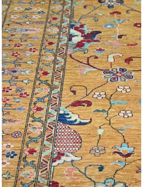 Yellow  Afghanistan Ziegler Carpet  417 x 306 cm