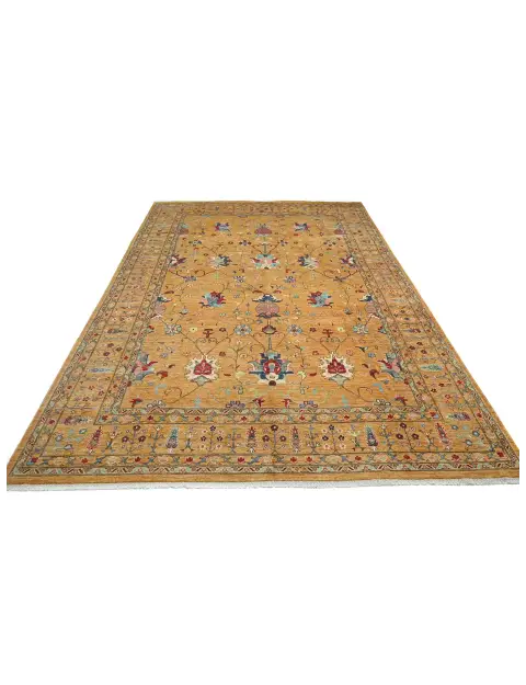 Yellow  Afghanistan Ziegler Carpet  417 x 306 cm
