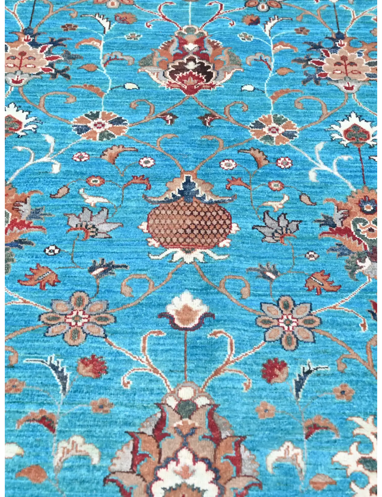 Turchese Afghanistan Tappeto Ziegler  301 x 249 cm - Tappeto unico fatto a mano