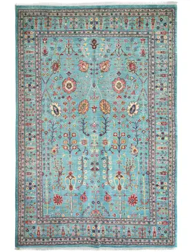 Blå Afghanistan Ziegler matta  273 x 180 cm