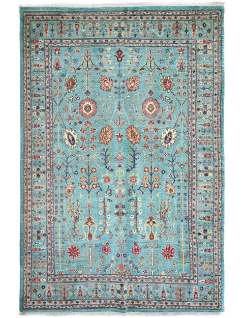 Blau Afghanistan Ziegler Teppich  273 x 180 cm