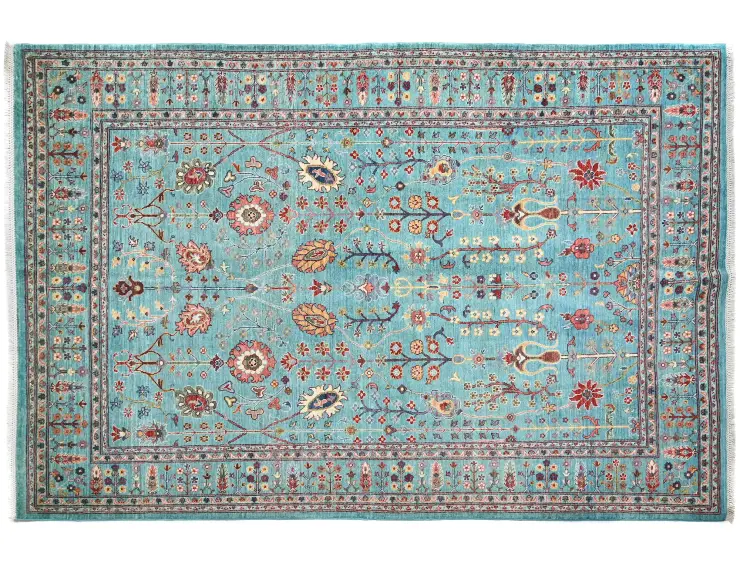 Blau Afghanistan Ziegler Teppich  273 x 180 cm
