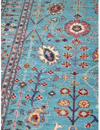Blau Afghanistan Ziegler Teppich  273 x 180 cm
